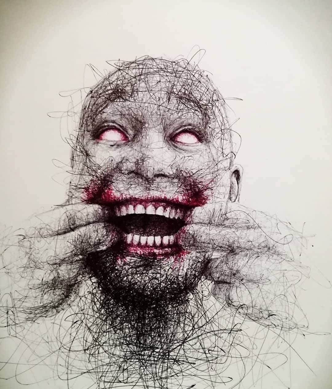 9GAGさんのインスタグラム写真 - (9GAGInstagram)「Madness By @ilokunst - #sketching #9gag #ballpenart」8月19日 4時01分 - 9gag