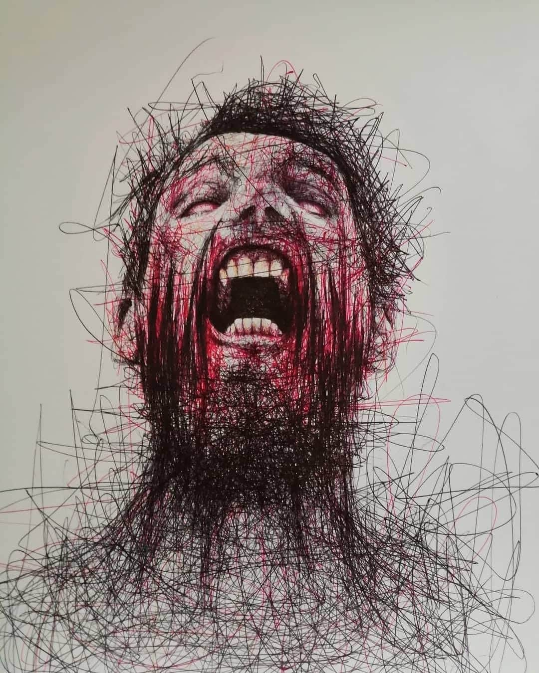 9GAGさんのインスタグラム写真 - (9GAGInstagram)「Madness By @ilokunst - #sketching #9gag #ballpenart」8月19日 4時01分 - 9gag