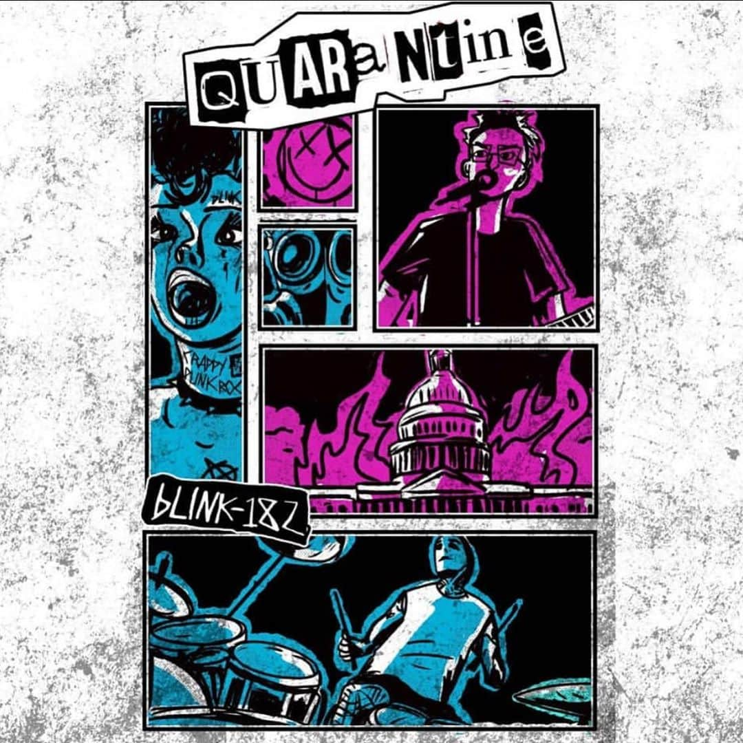 blink-182さんのインスタグラム写真 - (blink-182Instagram)「love seeing the #quarantine fan art 👨‍🎨: @lucaschiavocomics @megsvway @sharklyat @leotrasvina @delizanisa_」8月19日 4時11分 - blink182