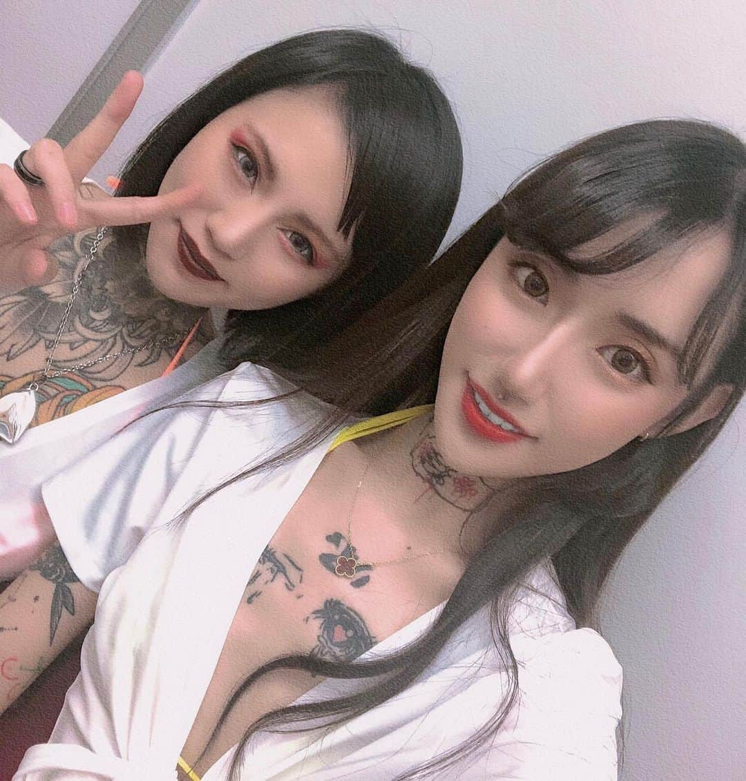 水森翠のインスタグラム：「凛ちゃんなう♡♡とても綺麗です！！ #刺青#刺青女子#AV女優」