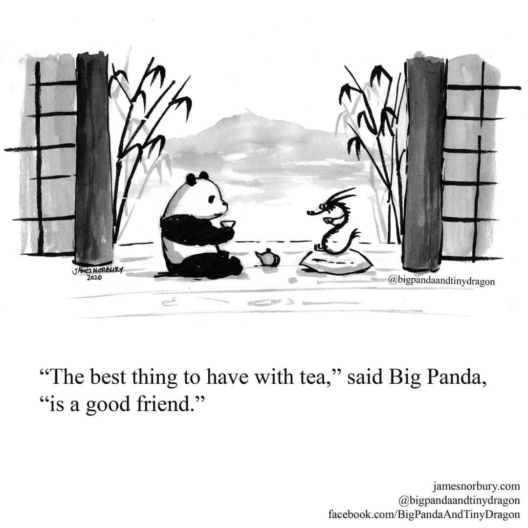 9GAGさんのインスタグラム写真 - (9GAGInstagram)「Enjoy the time with the people you love. ✍🏻 @bigpandaandtinydragon - #comic #friend #panda #dragon #9gag」8月19日 16時10分 - 9gag