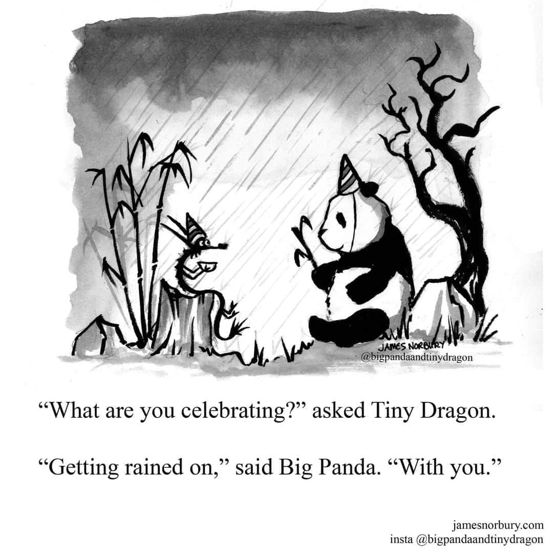 9GAGさんのインスタグラム写真 - (9GAGInstagram)「Enjoy the time with the people you love. ✍🏻 @bigpandaandtinydragon - #comic #friend #panda #dragon #9gag」8月19日 16時10分 - 9gag