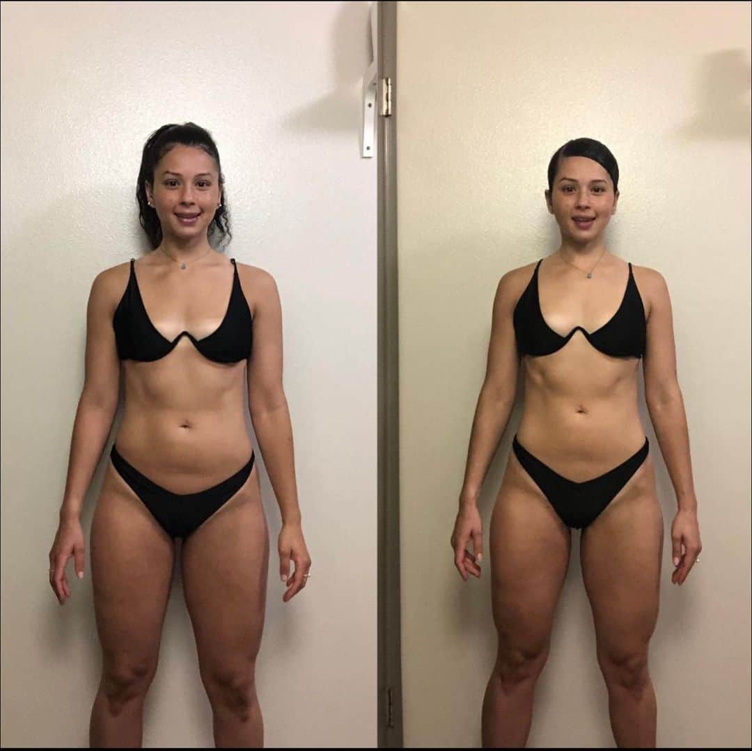Jessica Arevaloさんのインスタグラム写真 - (Jessica ArevaloInstagram)「Top 10 Finalist!!  - So many amazing transformations to choose from and it was really tough just choosing 10. These are from my 6 Week Summer Challenge! 🤩 _  PLEASE VOTE FOR YOUR TOP 3 FAVORITE TRANSFORMATIONS!  _ TOP 3 WINNERS WILL BE ANNOUNCED TOMORROW! EACH WINNER WILL RECEIVE A PRIZE   FINALIST IN ALPHABETICAL ORDER! - Alyssa McDorman: 145.7-137.5lbs  Angela Carbonella- 118.6-11.8lbs  Chancy Weaver- 151.8-148.6lbs  Chelsea Foster- 155-142.8lbs  Courtney Schiro- 142-134lbs   Jordan Bradley- 136.4-133lbs  Karina Valencia- 219.2-204.8lbs  Liz Stango- 143.1-133.5lbs   Tatiana Eylicio- 153.2-150lbs   Vanessa Cazares- 169.1-156.3lbs」8月19日 8時24分 - jessicaarevalo_