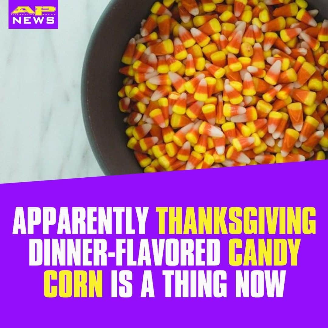 Alternative Pressさんのインスタグラム写真 - (Alternative PressInstagram)「Thanksgiving dinner-flavored candy corn is apparently a thing now and we don’t know how to feel about it⁠ LINK IN BIO⁠ .⁠ .⁠ .⁠ #candycorn #thanksgivingdinnerflavoredcandycorn  #thanksgivingdinner #thanksgiving #brachs #brachscandycorn #alternativepress #altpress」8月19日 11時01分 - altpress