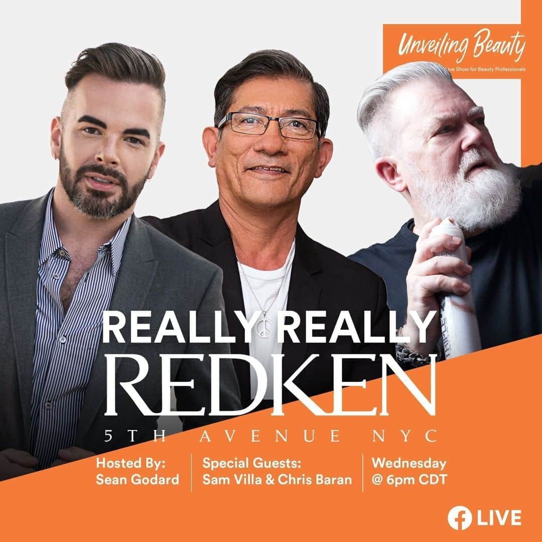 Sam Villaさんのインスタグラム写真 - (Sam VillaInstagram)「Join host Sean Godard / @seangodard with special guests #SamVilla and Chris Baran / @coachchrisbaran for @ultabeauty's Unveiling Beauty Really, Really @Redken Show-it will be Really, Really GOOD! ⠀ ⠀ Episode available Wednesday 8/19 at 6pm CST on Nick Stenson & Ammon Carver's FB pages:⠀ https://www.facebook.com/NickStensonBeauty/⠀ https://www.facebook.com/ammon.carver.1」8月20日 1時00分 - samvillahair