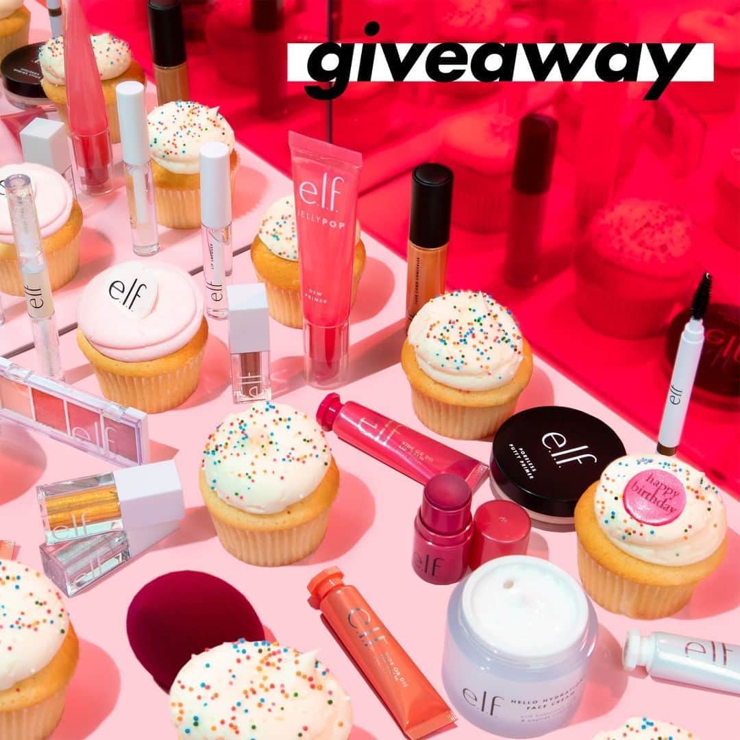 e.l.f.さんのインスタグラム写真 - (e.l.f.Instagram)「(Congrats to our winners: @mrsdwithglee and @jess_dreamss)  #GIVEAWAY! In honor of our 16th birthday this month 🎂 🎉, we’ve partnered with the best cupcake company in the game @georgetowncupcake to give away an e.l.f.ing amazing birthday prize pack! 🍬🎉 🥳  2 lucky winner’s will receive: ✨ $100 gift card to Georgetown Cupcake (can be used online for store pick-up, delivery, or nationwide shipping) ✨$100 gift card to elfcosmetics.com!   Rules: [1] Follow @elfcosmetics and @georgetowncupcake  [2] Like this post [3] Tag two friends in the comments *BONUS: share this post to your IG Stories and tag us!   Giveaway starts now and ends August 24th at 9am PT. NO PURCHASE NECESSARY. Open to US resident only -18+. Two winners will be chosen and contacted via direct message. Void where prohibited.」8月20日 1時00分 - elfcosmetics