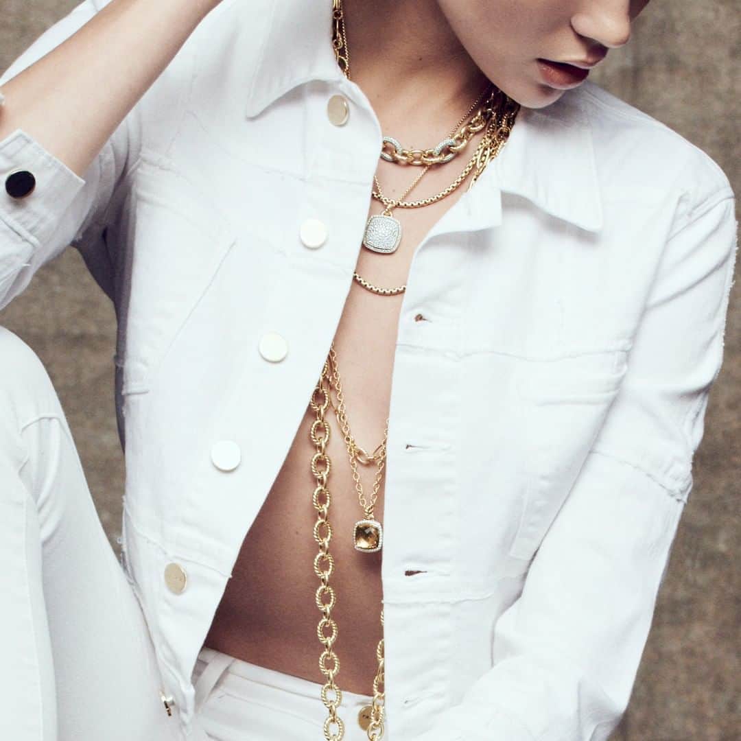 デビッドヤーマンのインスタグラム：「We’ve always been about relaxed American luxury—denim and diamonds—since 1980. #DavidYurman #DYRoadTrip」