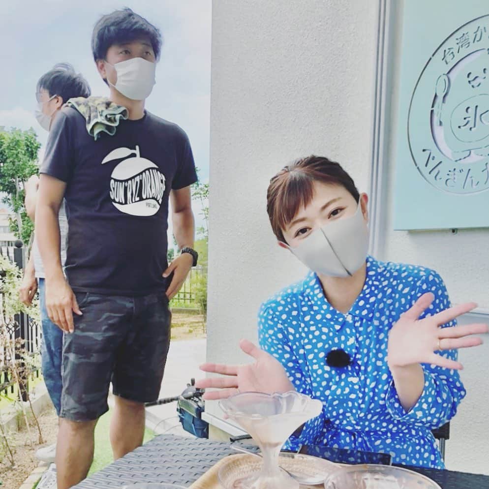 常盤よしこのインスタグラム：「今夜の週刊山崎くんは 思わず白ごはんにバウンドしたくなる魅惑のバウンドめし🍚 熊本の最新かき氷事情🍧 進化系かき氷おそるべし😍笑 美味しかったぁ❤️ ・ 今日の夜7時からでーす😋 ・ #rkkテレビ #週刊山崎くん  #バウンドめし #進化系かき氷」