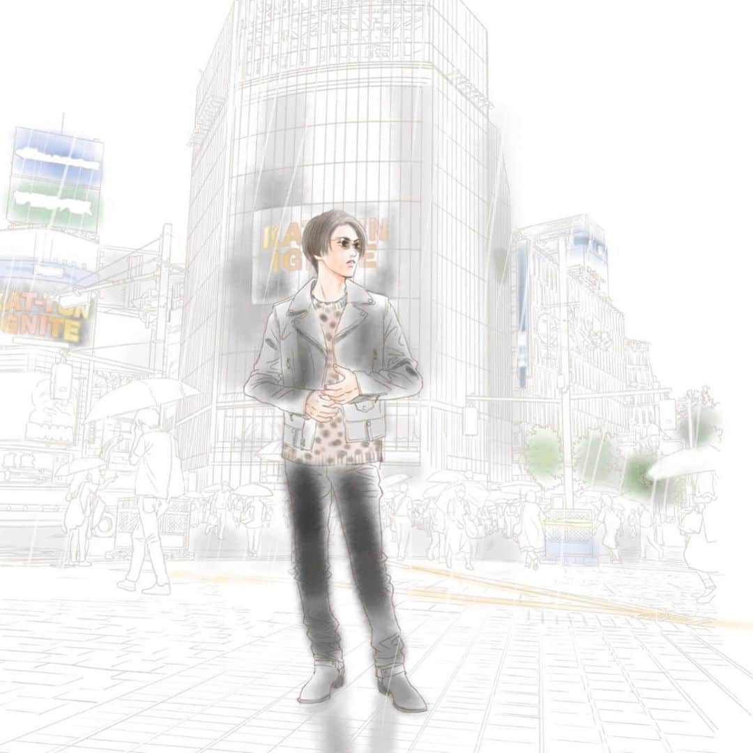 ひうらさとるのインスタグラム：「Always I can’t keep my mind off you,so you’re drop-dead gorgeous.I am huge fan of you 💕  You are the only shining star 💫in this world. #亀梨和也のファンで幸せ」