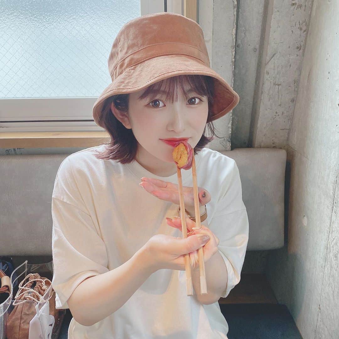 青木菜花のインスタグラム：「.﻿ .﻿ 久々の焼肉🤤﻿ ﻿ 季節限定のお肉が美味しすぎました、口でとろけた！！！！🥺﻿ .﻿ . #焼肉 #うしごろ #usigoro #usigorobambina #usigorokan #instalike #instagood #instafood #instapic #バケハ #ボブ #オレンジメイク」