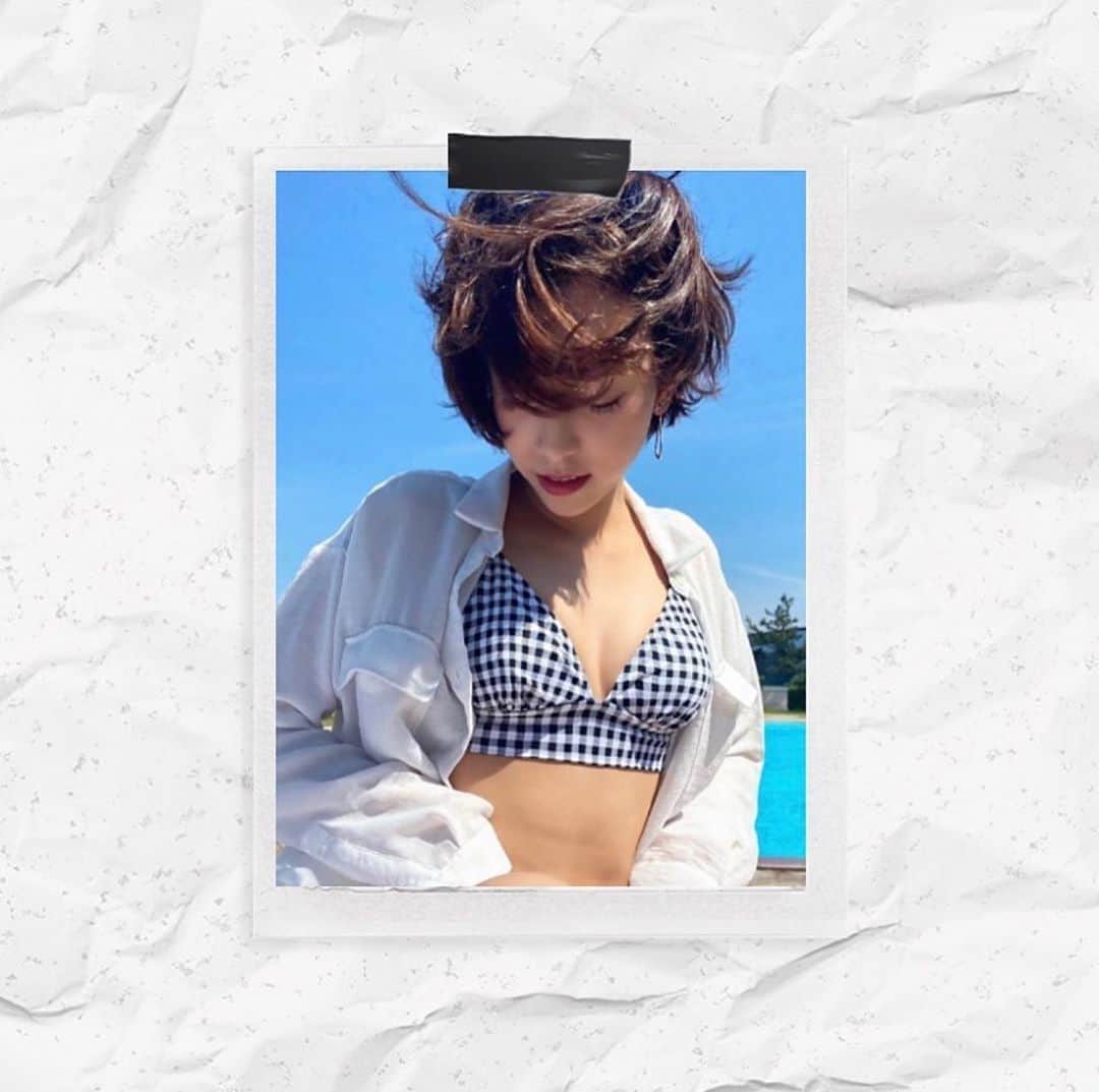 のインスタグラム：「ギンガムチェック🤍🖤🤍🖤」