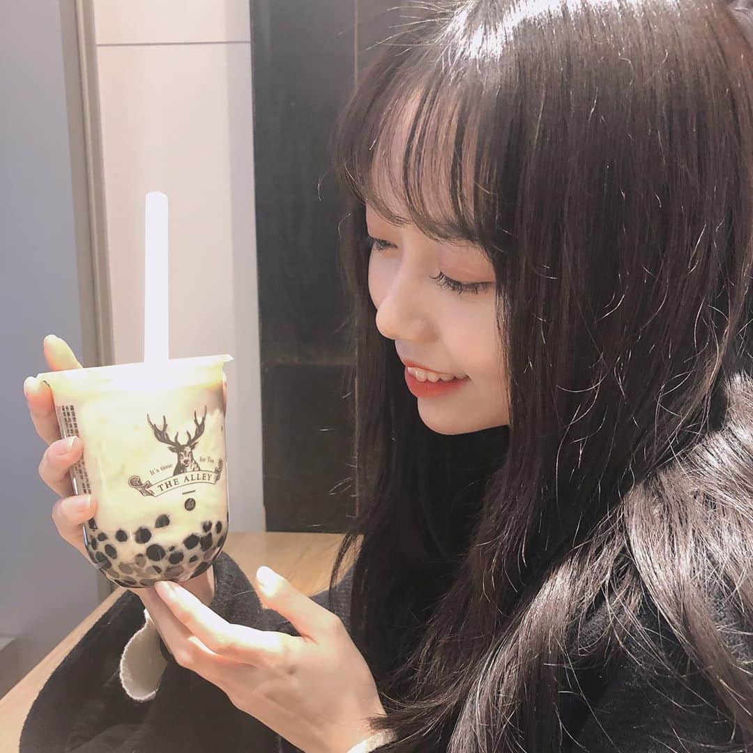 野島樺乃のインスタグラム：「🐈☕️ . . . コメント返し #タピオカ #ジアレイ #過去pic」