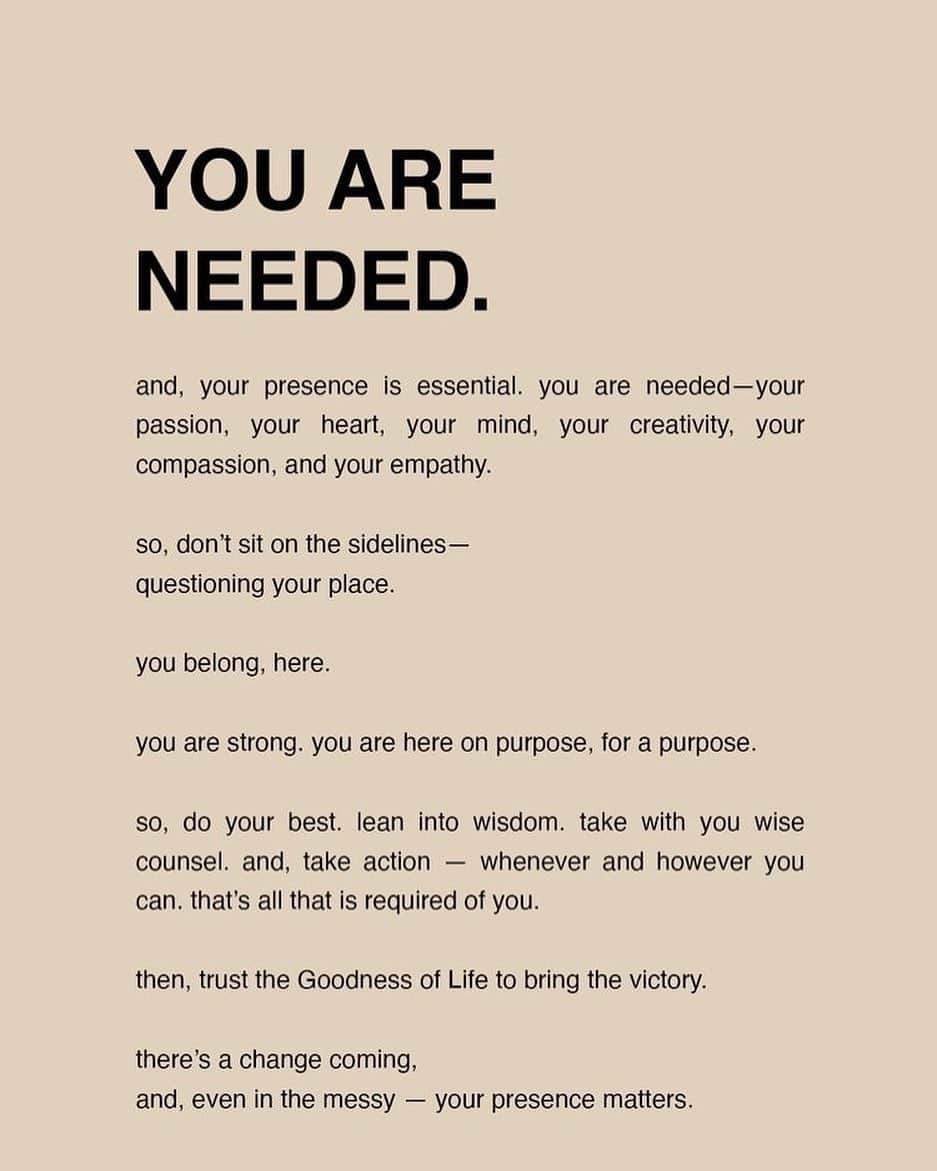 セリタ・エバンクスのインスタグラム：「A reminder that in the face of any odds you are needed. Please stay strong and know you are loved. Thank you @ambuyah for this positive affirmation. #repost #reminder #spreadlove #Youareneeded #blessed #Victory 🙏」
