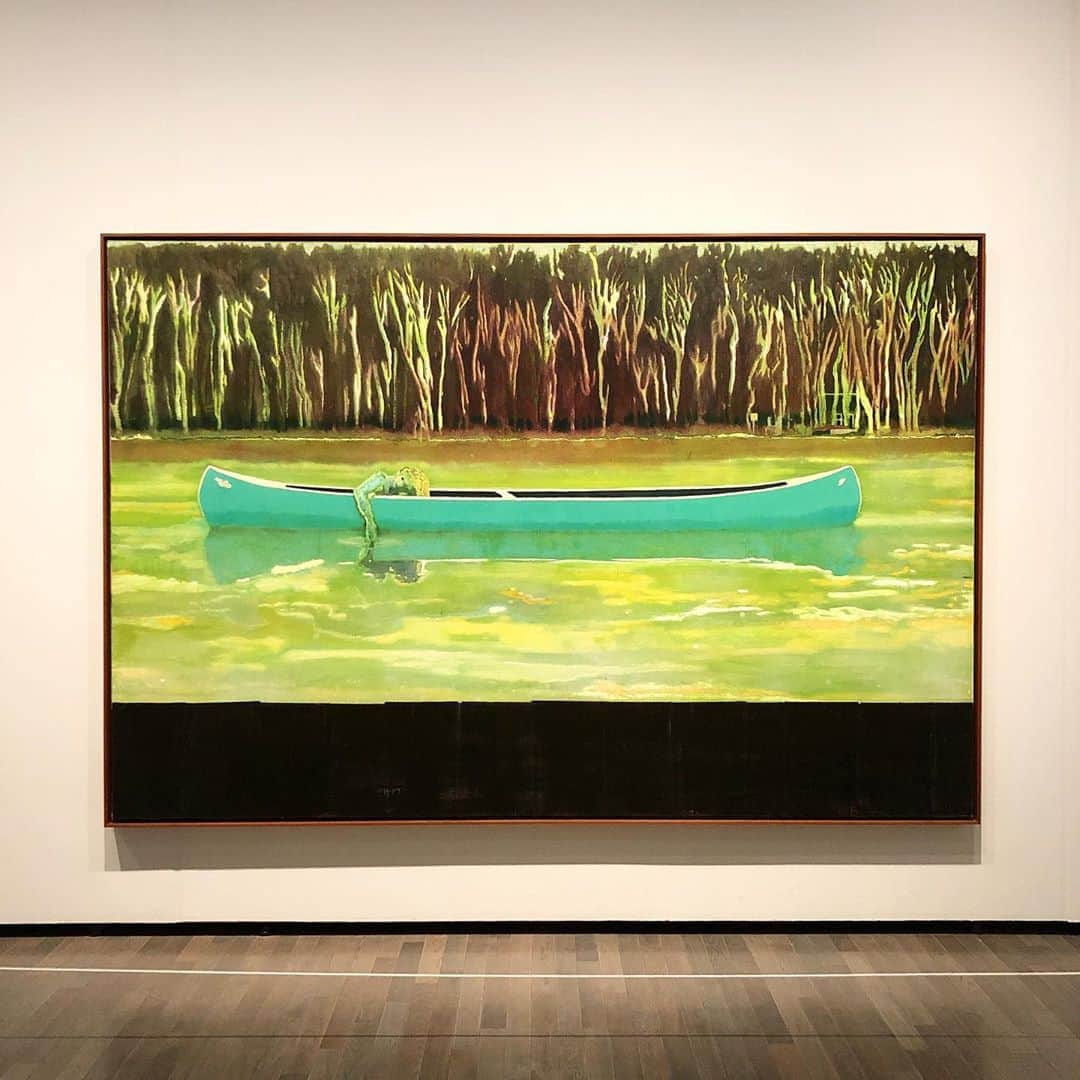 西山由さんのインスタグラム写真 - (西山由Instagram)「“ Canoe-Lake “ par Peter Doig.」8月19日 23時52分 - jesuis_yui