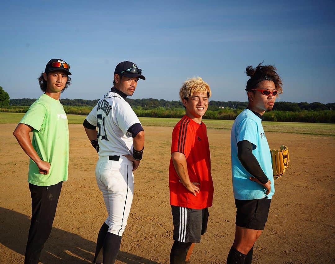 Kamiwaza Trickshotsのインスタグラム：「ニッチロー’さんとの写真これもありました🙌😆 ⚾️→(@nicchiro5.1 )  #ニッチロー’ #イチロー #野球 #ペラーダコラボ」