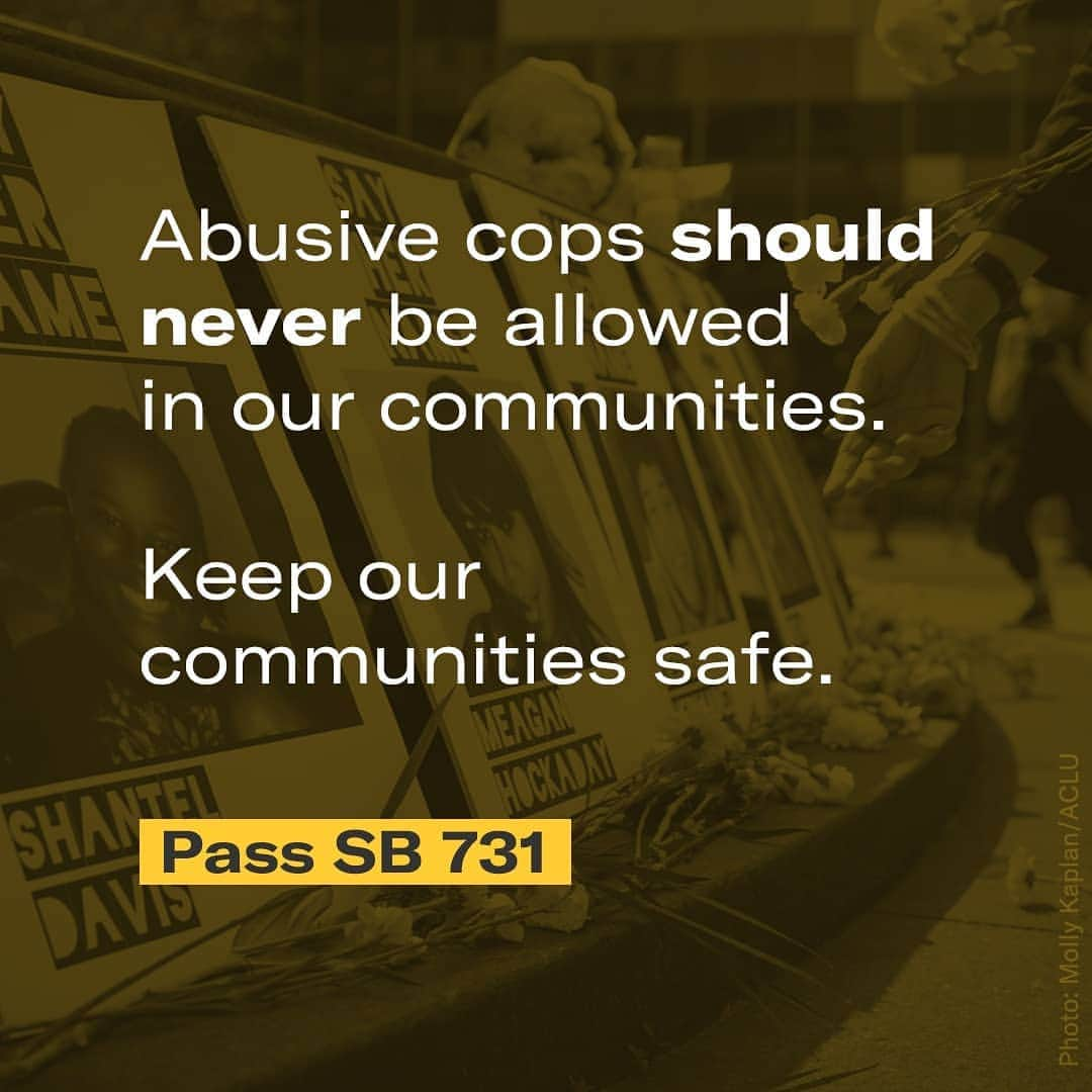 ハナー・ハートさんのインスタグラム写真 - (ハナー・ハートInstagram)「Why are cops above the law? Why are there no consequences for misconduct? 🤔  OH WE KNOW WHY.  ☝️☝️☝️Click the link in my bio to learn and share about why we must pass #SB731.   CA lawmakers are playing political games with a bill that will remove the badges of abusive cops. We must PASS SB 731 #DecertifyPolice to keep our communities safe. Join me in fighting for #SB731.」8月19日 23時54分 - harto