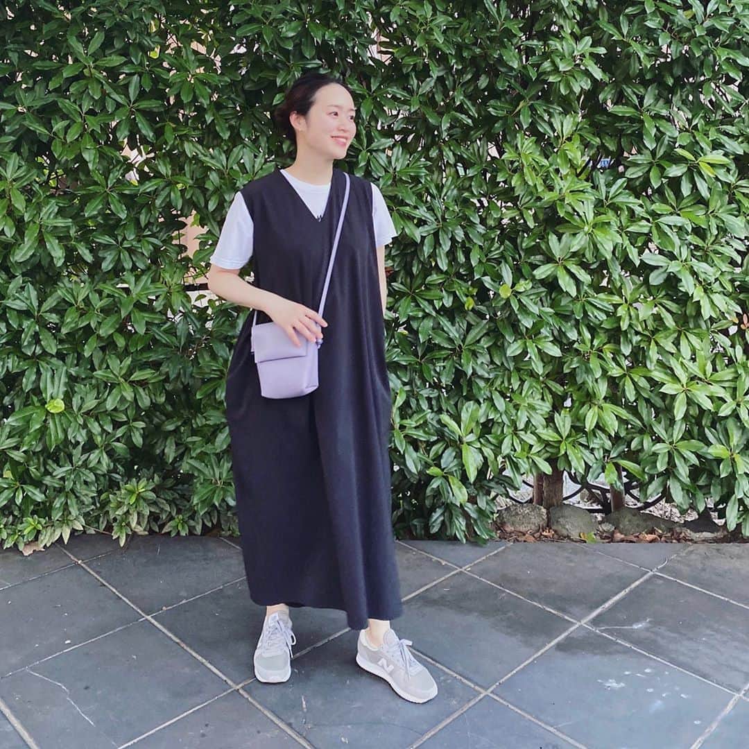 のインスタグラム：「⚪️⚫️﻿ 色物ばかり着ていたせいか最近はモノトーン気分。」