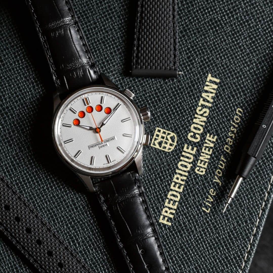 のインスタグラム：「A regatta is a series of boat races. The term regatta comes from the Venetian "regata". Unlike any other competition at a regatta audible and visual signs are given before the actual start, instead of at the starting time. This countdown enables the competing yachts to manoeuvre the boat as best as possible to the starting line and time of the race. Yachttimers, also referred to as regatta timers, are watches specially designed and made for the countdown to the start of a sailing race. And you, are you ready to jump on board and sail to the next adventure?    #FrederiqueConstant #YachtTimerRegattaCountdown #AccessibleLuxury Check our bio to find out more about our watch.」