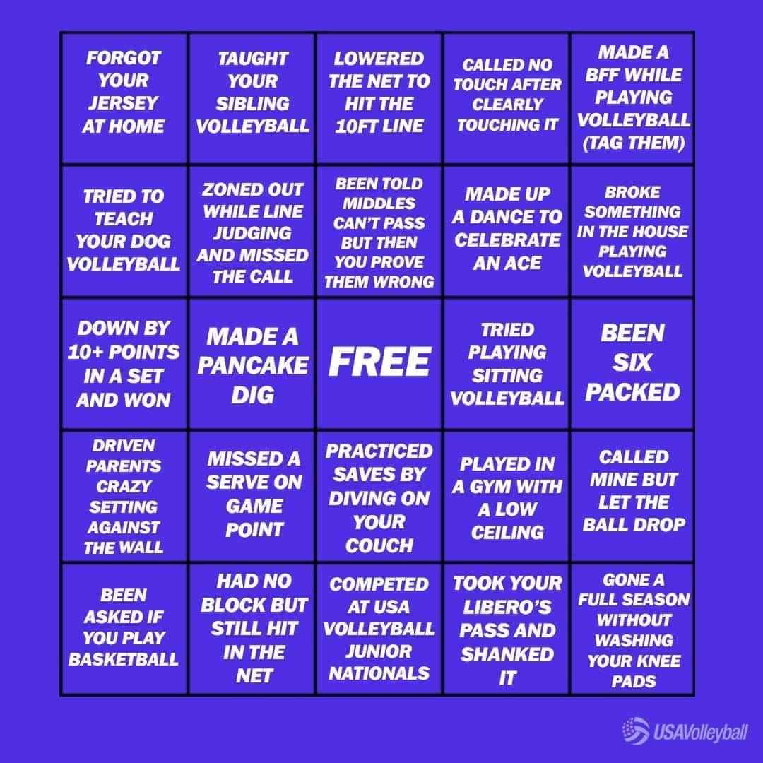 USA Volleyballさんのインスタグラム写真 - (USA VolleyballInstagram)「Warning ⚠️... only volleyball players will understand this game and may result in laughing tears 🤣 SWIPE >>> to play Have Your Ever (volleyball edition) BINGO! Comment with how many you got and tag your teammates to play too!  #volleyball #bingo #wednesdayfun #gamenight」8月20日 3時00分 - usavolleyball