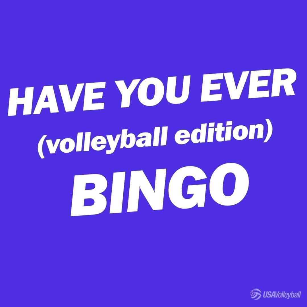 USA Volleyballさんのインスタグラム写真 - (USA VolleyballInstagram)「Warning ⚠️... only volleyball players will understand this game and may result in laughing tears 🤣 SWIPE >>> to play Have Your Ever (volleyball edition) BINGO! Comment with how many you got and tag your teammates to play too!  #volleyball #bingo #wednesdayfun #gamenight」8月20日 3時00分 - usavolleyball