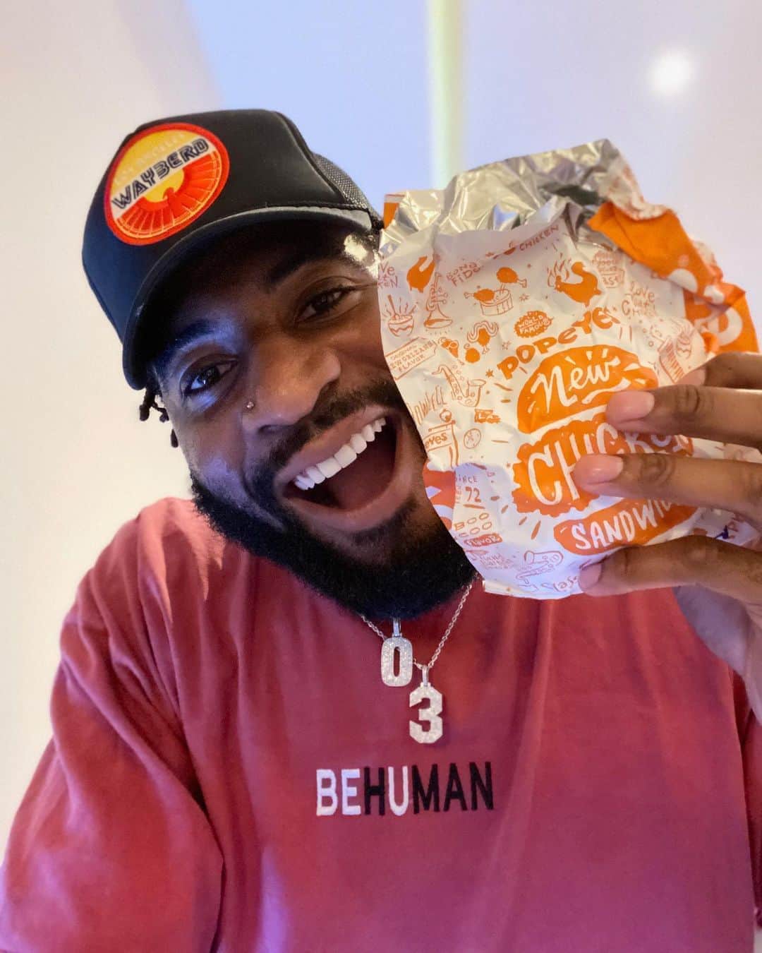 アンドレ・ドラモンドさんのインスタグラム写真 - (アンドレ・ドラモンドInstagram)「Season was cut short.. but at least I still have the sandwich #LoveThatChicken! #ad」8月20日 11時05分 - drummond