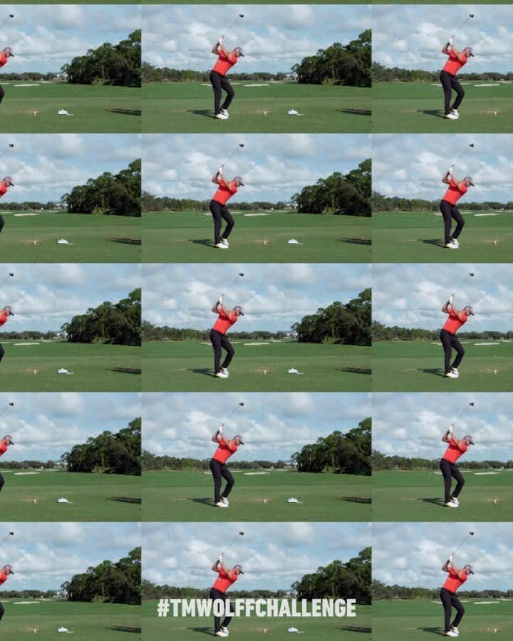 マシュー・ウルフのインスタグラム：「Had some scooooobie fun teaching the boys how to Wolffie... @tigerwoods @djohnsonpga I see you 😂 now it’s your turn to show us what you got with the #TMWolffChallenge! We’re giving away a full @TaylorMadeGolf dream bag stacked with 14 clubs. Here’s how you enter: 1️⃣Shoot a video showing off your best Wolffie swing impression 2️⃣Make sure you’re following @taylormadegolf & @matthew_wolff5 3️⃣Post it on your IG using the hashtag #TMWolffChallenge between now and Sunday, August 30, 2020 at 5 p.m. PT to automatically be entered to win ---------- No purchase necessary. Limit one (1) entry per person. Legal US residents over the age of majority with a non-private Instagram account only. See Official Rules for the @taylormadegolf Wolff Challenge at the link in our bio, or visit www.tmgolf.com/WolffChallenge」