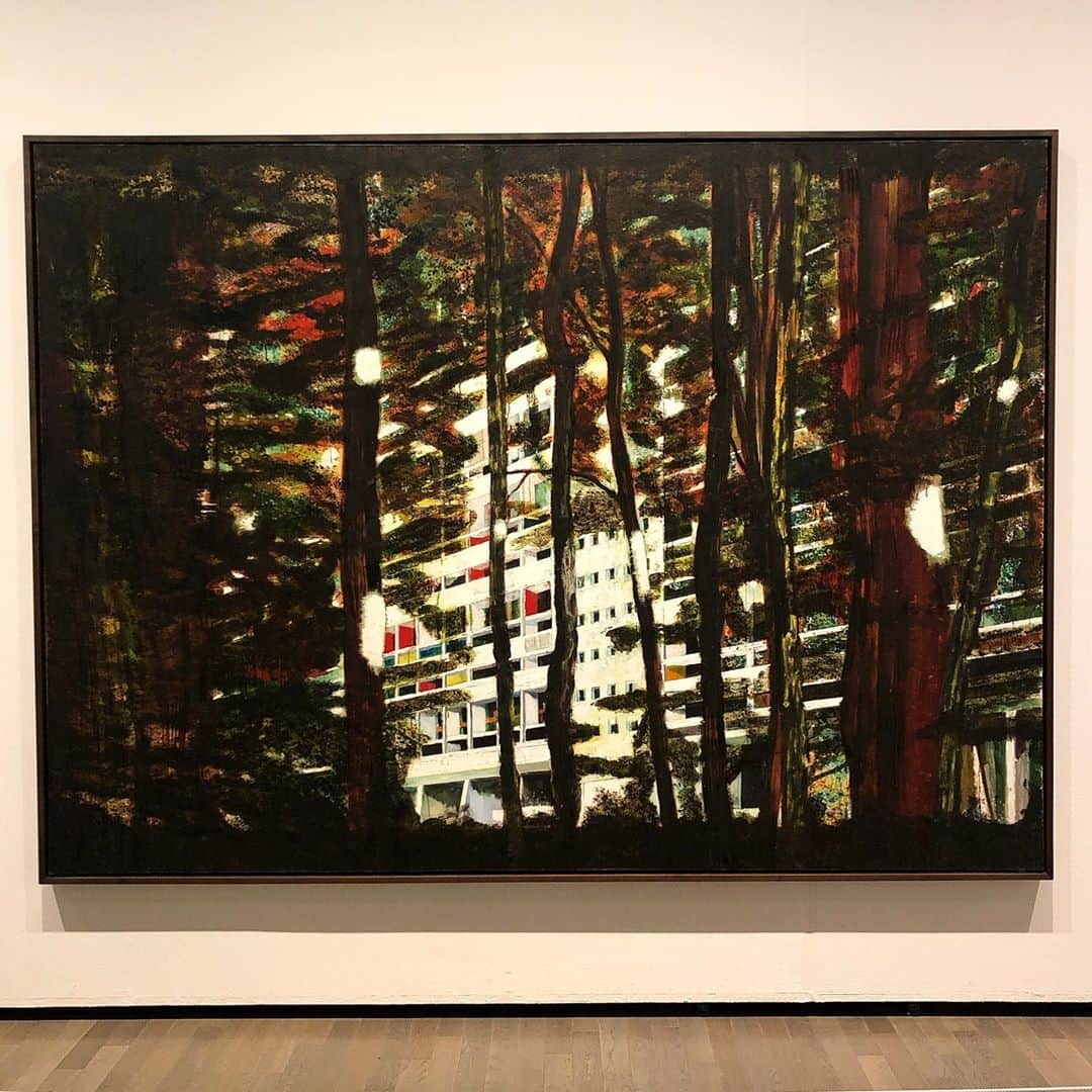 西山由のインスタグラム：「“ Concrete Cabin Ⅱ “ par Peter Doig.」
