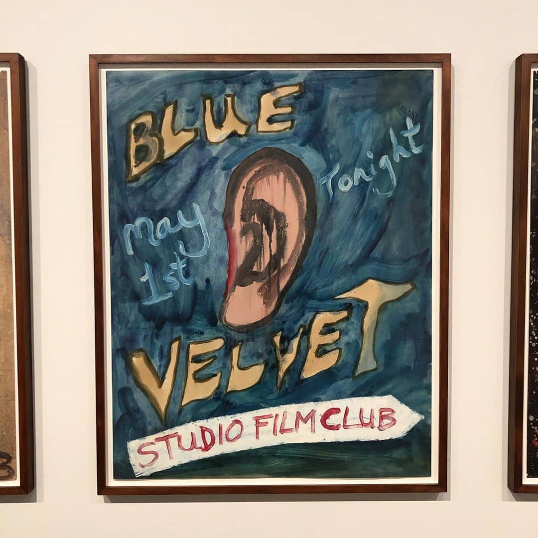 西山由のインスタグラム：「“ BLUE VELVET “ par Peter Doig.」