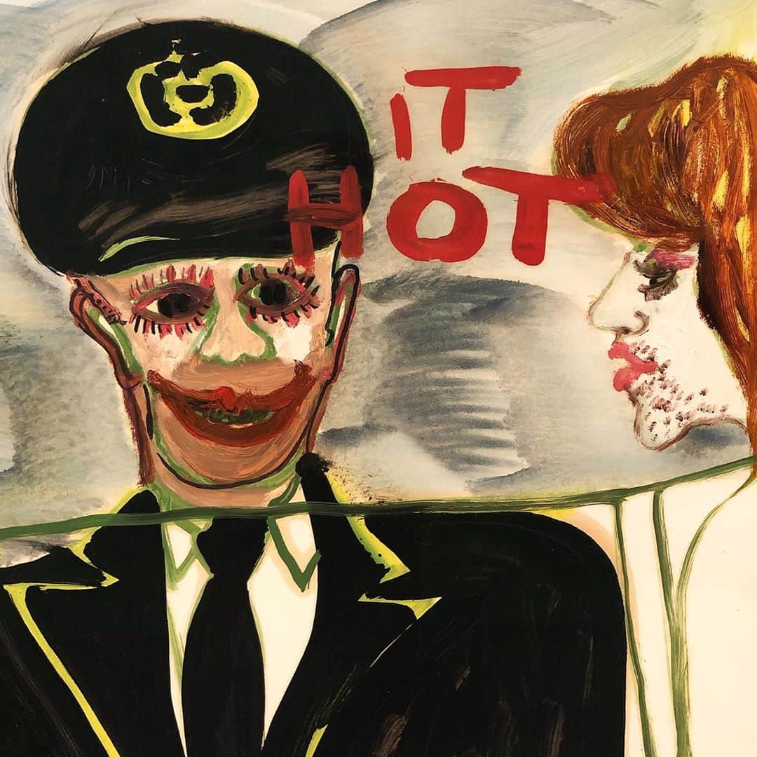 西山由のインスタグラム：「“ SOME LIKE IT HOT “ par Peter Doig.」