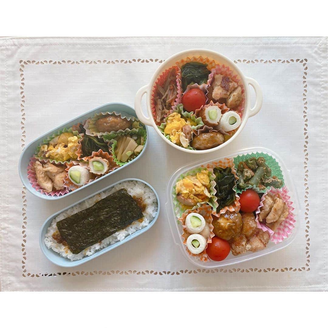 希山愛さんのインスタグラム写真 - (希山愛Instagram)「* いつかの家族のお弁当🍴😋  凝ったお弁当は作れんけど、 全部食べてくれるの嬉しいな〜〜  #希山愛 #ばってん少女隊」8月20日 18時50分 - kiyama_ai_official
