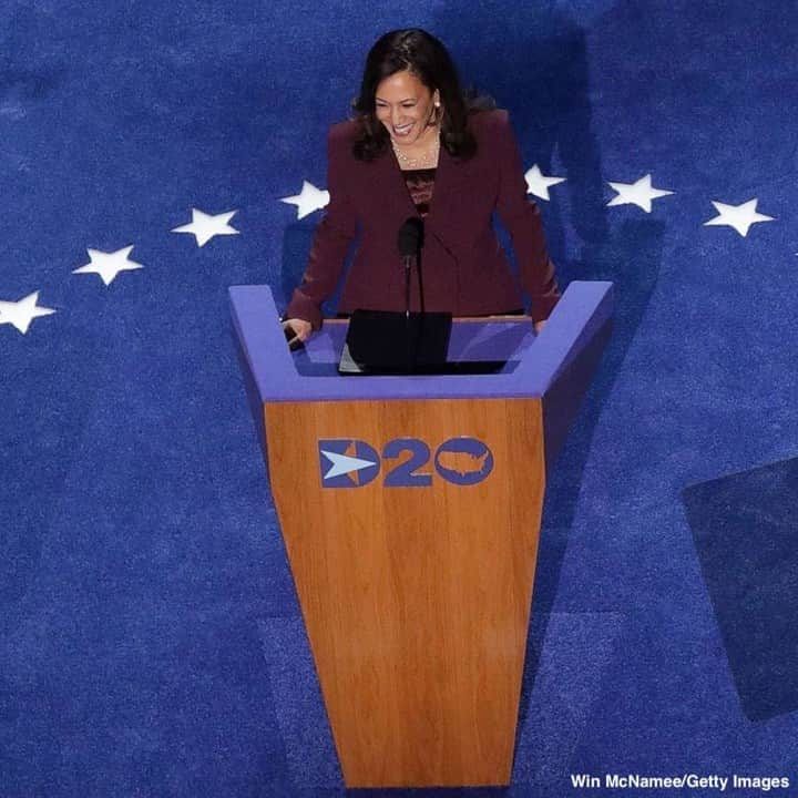 ABC Newsさんのインスタグラム写真 - (ABC NewsInstagram)「"I accept your nomination for Vice President of the United States of America."  Kamala Harris accepts vice presidential nomination, while noting that this week marks the 100th anniversary of the passage of the 19th Amendment. #kamalaharris #vicepresident #runningmate #joebiden #dnc #demconvention」8月20日 12時48分 - abcnews