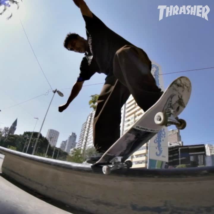 スラッシャーのインスタグラム：「POWER @tiagolemoskt 💪🏾 Watch his @nbnumeric part on the Thrasher app 📲」