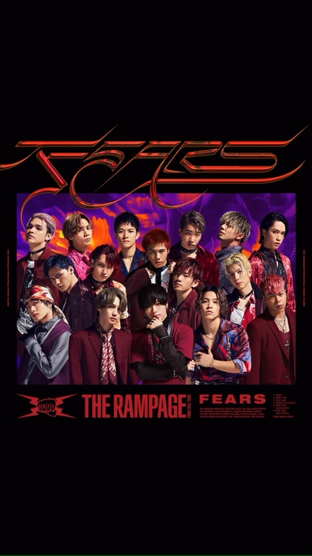 のインスタグラム：「・ 先程 FEARSの ジャケ写が 公開されました😎👍✨ 要チェックだぜ🔥  しょへより🐒  #therampage #exiletribe #ldh #fears #taingtaing」