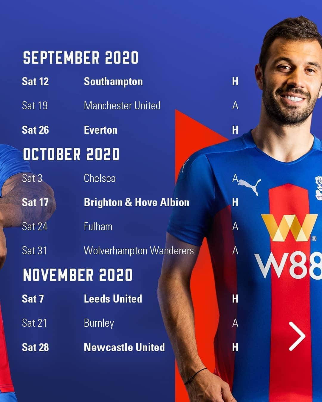 クリスタル・パレスFCさんのインスタグラム写真 - (クリスタル・パレスFCInstagram)「📅 Our full fixture schedule for the 2020/21 season!⁣⁣ ⁣⁣ #CPFC #PremierLeague #PL #PLFixtures」8月20日 17時00分 - cpfc