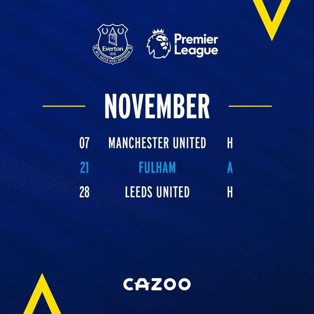 エヴァートンFCさんのインスタグラム写真 - (エヴァートンFCInstagram)「Our 2020/21 #PLFixtures! 📅」8月20日 17時04分 - everton