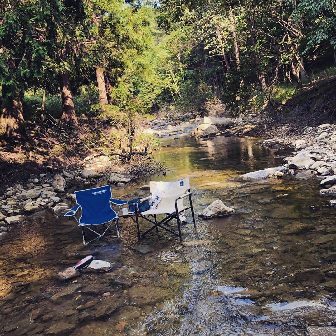 中村貴之さんのインスタグラム写真 - (中村貴之Instagram)「暑すぎるから川へ避難👨‍🦲 仕事は涼しくなってからやるとしよう #川 #風呂 #佐久」8月20日 17時08分 - taka_brew