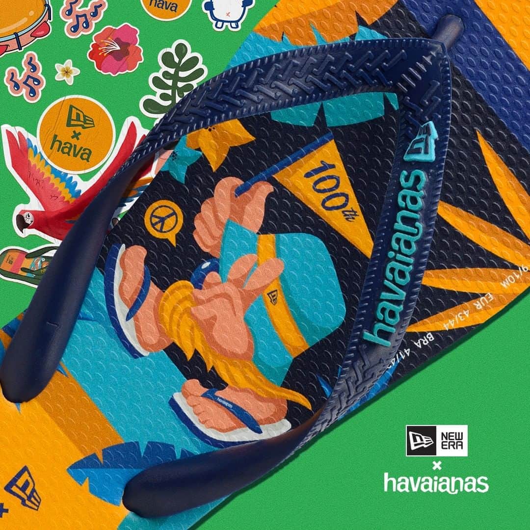 Havaianas Europeさんのインスタグラム写真 - (Havaianas EuropeInstagram)「We are very excited about our new collaboration! And the result? Get tuned to see what happened!  #neweraXhavaianas #havaianas #newera100years」8月20日 17時30分 - havaianaseurope