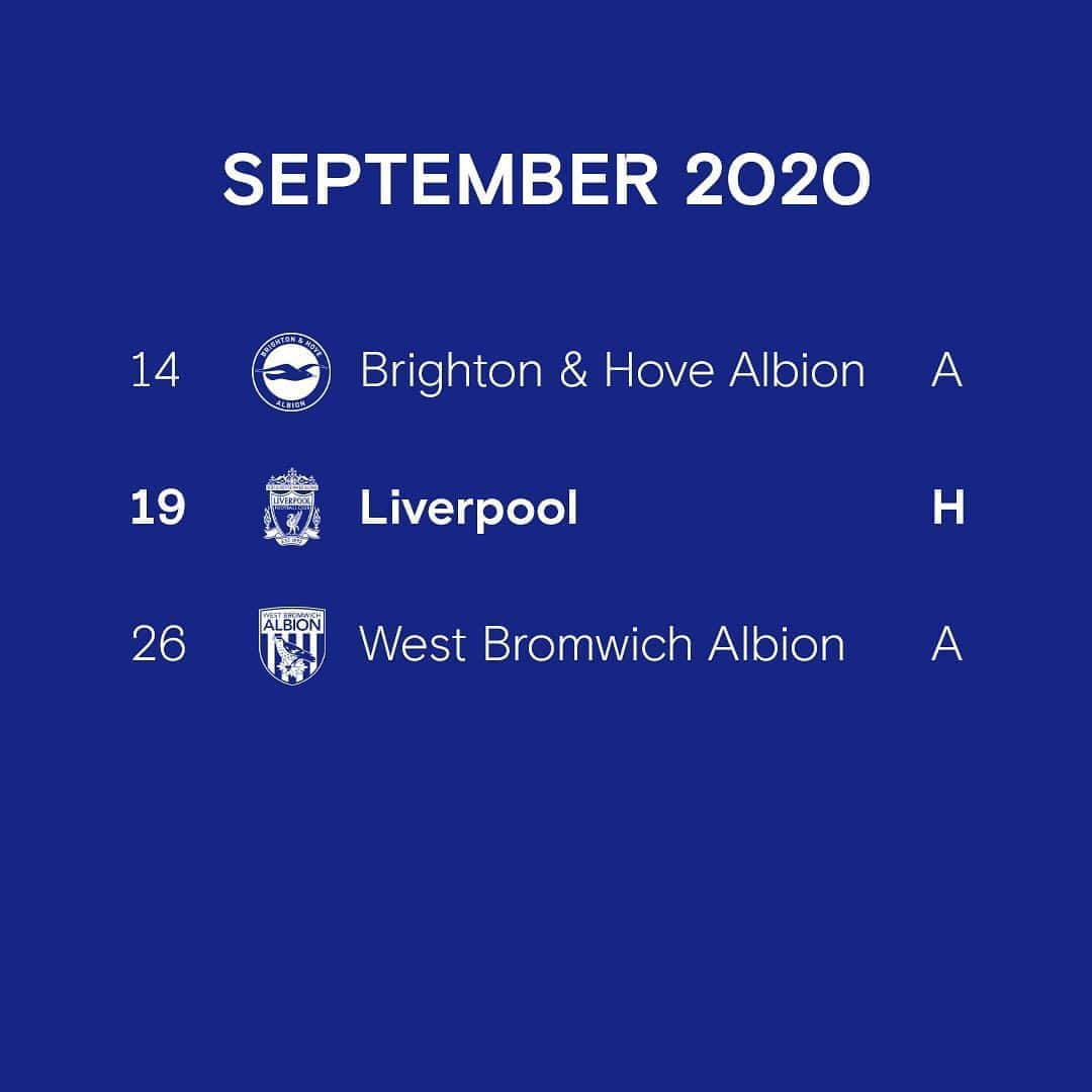 チェルシーFCさんのインスタグラム写真 - (チェルシーFCInstagram)「Our 2020/21 Premier League fixtures! 🤝 Thoughts? #PLfixtures #CFC #Chelsea」8月20日 17時27分 - chelseafc