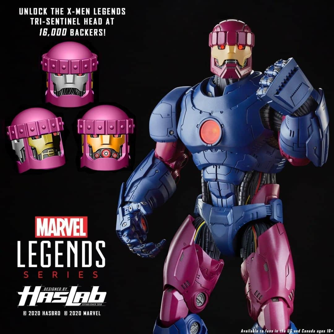 Marvel Entertainmentさんのインスタグラム写真 - (Marvel EntertainmentInstagram)「TARGET IDENTIFIED! The @hasbropulse X-Men Legends Marvel’s Sentinel HasLab campaign is in its final week. If they hit 16,000 backers to fully fund this 26.3-inch tall figure, it will unlock the Tri-Sentinel alternate head accessory! #MarvelLegends Fans, you have until August 24th, 2020 at 11:59pm ET: HasbroPulse.com  #ad #HasbroPulse #Hasbro #MarvelLegendsSeries」8月21日 5時00分 - marvel