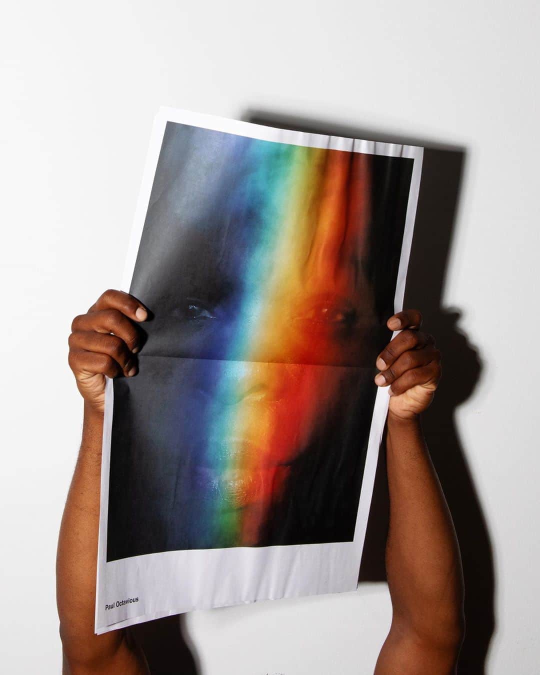 Paul Octaviousのインスタグラム：「Limited Edition Poster Now Available! 🖤  I recently did a poster collaboration with my dear friend & designer the lovely @amandajanejones, with all proceeds going towards 2 causes near and dear to my heart.  The cover poster is a photo dedicated and of my mom Agatha who sees all the beautiful colors I’m made of. I know acceptance is not always easy from family, but remember acceptance comes in all different forms. A chosen family is a family and if you feel alone now remember it gets better.” (I love this image so much)  The other posters are in support of my community, the Black LGBTQIA community and the Pride Flag that is of all colors of the community. (These are going right in my window for all to see 😍)  50% proceeds from this project will go towards Black Archivist @blkarchivist, which is my project with the goal of getting cameras into the hands of Black People through donations and the other 50% will go to @theokraproject, A collective that seeks to address the global crisis of violence by providing resources and meals to Black Trans people worldwide.   Please Share in support, link in my bio 🖤🏳️‍🌈 #blackjoy #lgbtqia #blacklgbtqia #translivesmatter」