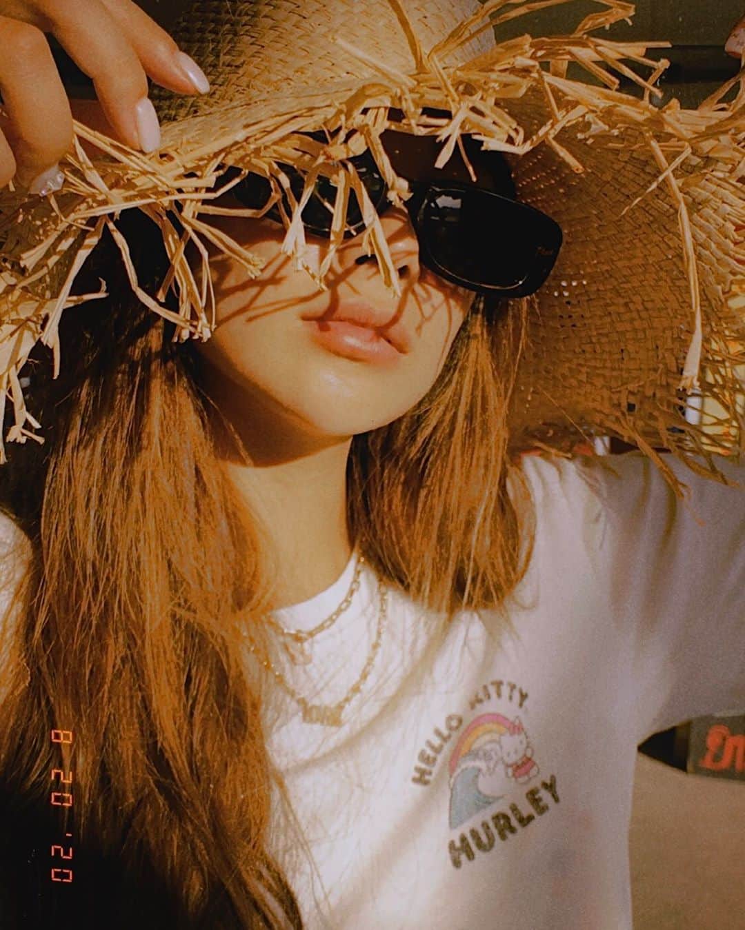 harunaのインスタグラム：「Hurley×HelloKitty🎀🌊 @hurleywomen  📸@kenta_kawana」