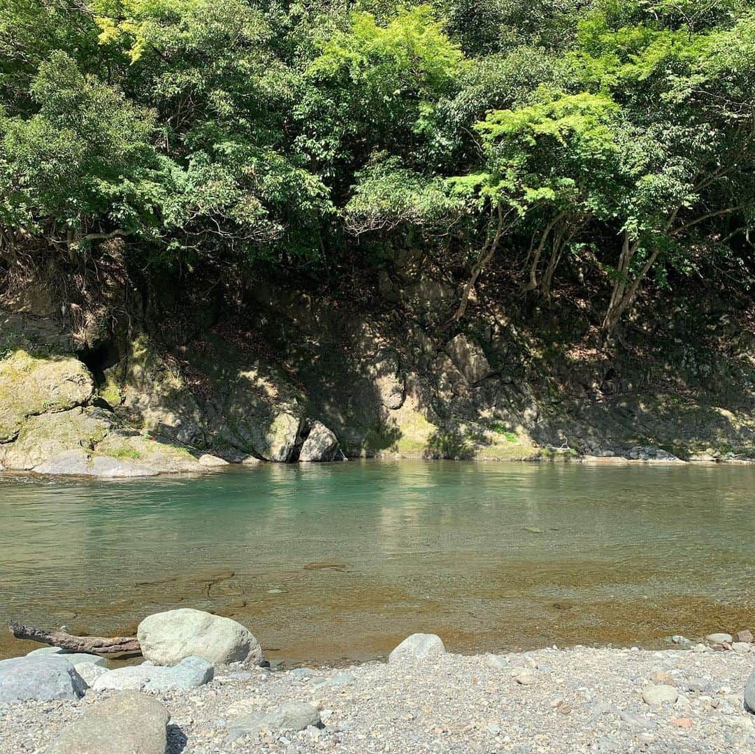 金原正徳のインスタグラム：「久しぶりのソロキャンプ ・ 夏休みはずしできたら貸し切りだった！！ここ好きだな！ ・ 家で具材カットして 車で圧力鍋して 到着して土鍋で米炊いて レモンサワーと一緒にいただく！ ・ 新作テントもよきよき ソロキャン最高かよ。。 ・ #ソロキャンプ #キーマカレー #川遊び #お一人好き」