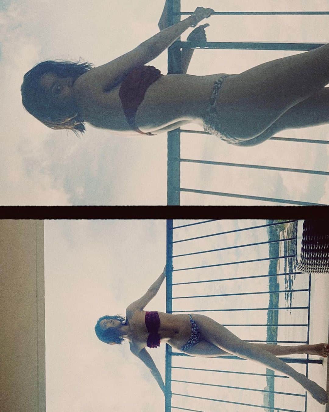 安部ニコルのインスタグラム：「すっぴんでひたすら泳いで締めにインスタ用の写真をちゃっかり撮った私の夏休み⛱🏊‍♀️🏝」