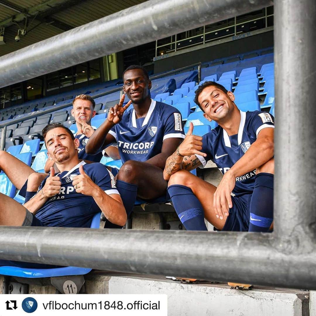 クリスチャン・ガンボアのインスタグラム：「#Repost @vflbochum1848.official with @get_repost ・・・ 🎥📸🎬 #MediaDay! 😎 #nike」