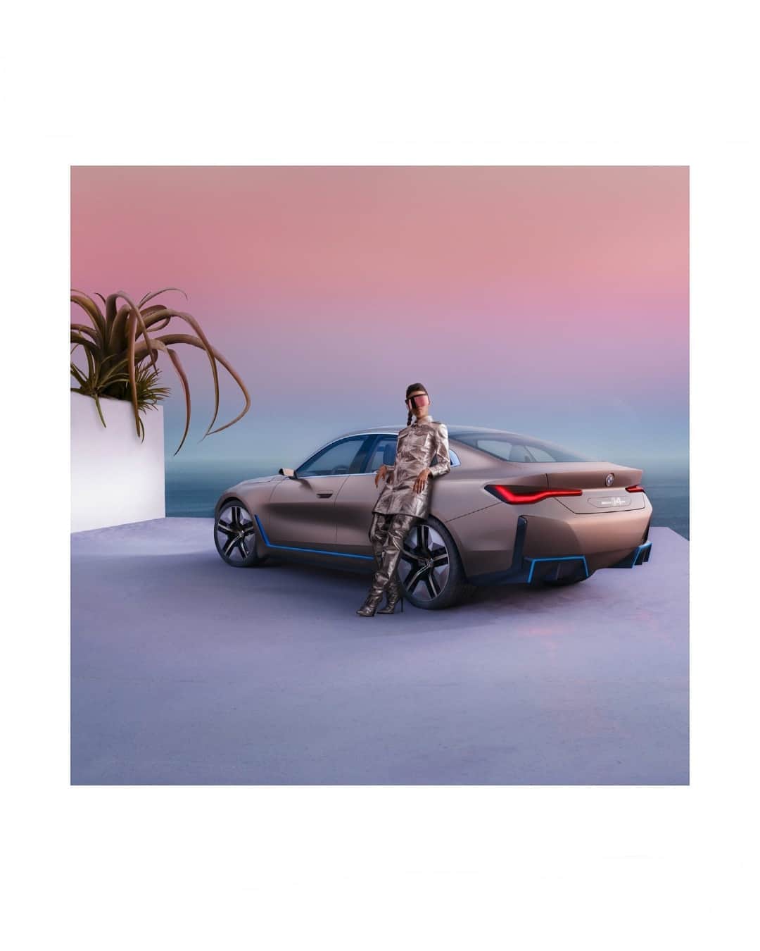 BMWのインスタグラム：「Art is you being free from today's boundaries.  The BMW Concept i4. #THEConcepti4 #BMW @BornElectric @BMWi @clemensascher」