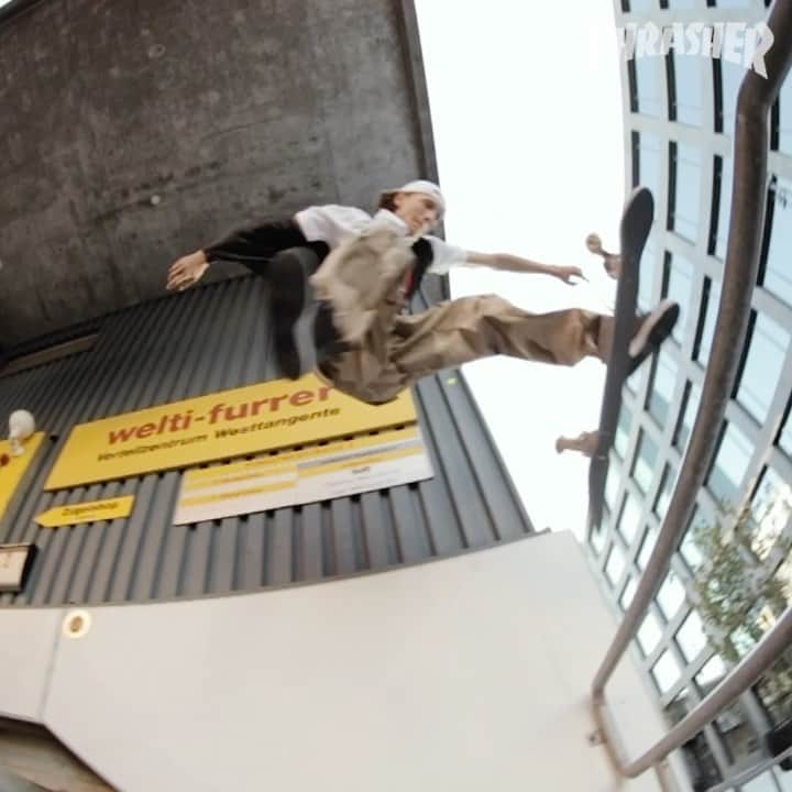 スラッシャーのインスタグラム：「👉🏾 @kilianzehnder’s HD CHIPS part is LIVE on ThrasherMagazine.com 📡 🎬 @bobaj」