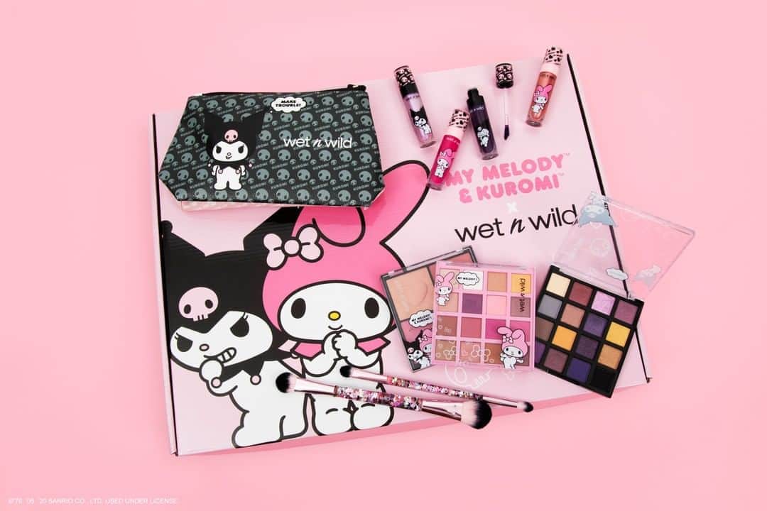 wet'n wild beautyさんのインスタグラム写真 - (wet'n wild beautyInstagram)「SURPRISE!! It's a ANOTHER GIVEAWAY with 2x the fun! Celebrate the iconic @sanrio friendship with our exclusive My Melody & Kuromi x wet n wild PR Box! THREE incredibly lucky winners will receive the complete  limited edition collection! Enter in the comments below for your chance to win! ✨💖💜  Rules: ☠️ FOLLOW @wetnwildbeauty and @sanrio on IG 🎀 TAG at least one My Melody or Kuromi in your life  ☠️ LIKE this post 🎀 LIVE in the US ☠️ ENTER as many times as you'd like 🎀 Contest runs through midnight on Tuesday, August 25 At 11:59 PM PST  Winners will be DM'd and announced in our Stories on Thursday, August 27.  *MUST BE 18 YEARS OR OLDER TO PARTICIPATE*  #wetnwild #WNWGiveaway #MyMelodyKuromixWetnWild #giveaways #Sanrio #eyeshadow #lipgloss #sweet #mischievous #PRBox」8月21日 2時02分 - wetnwildbeauty
