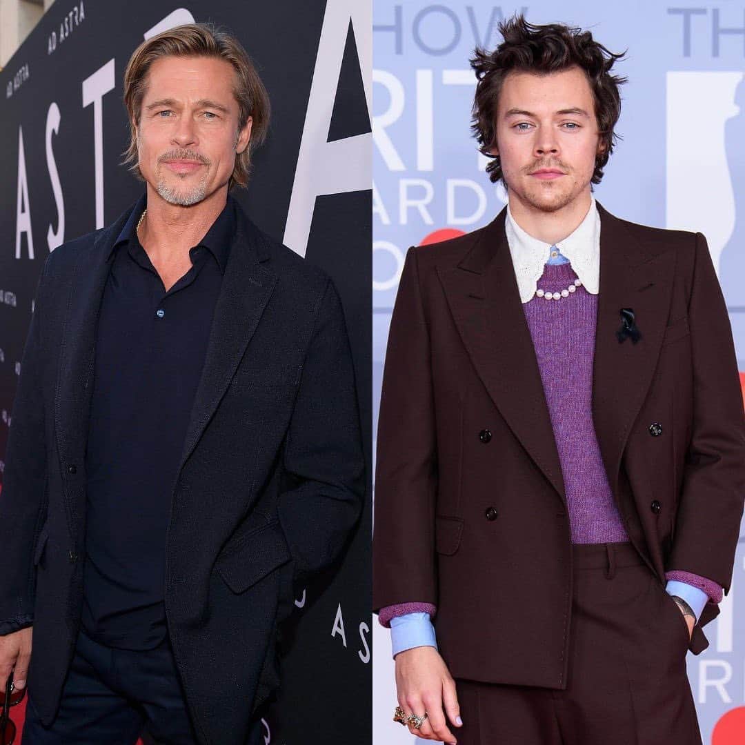 E! Onlineさんのインスタグラム写真 - (E! OnlineInstagram)「There's a (false) rumor going around that Brad Pitt & Harry Styles are doing a movie together. If anyone needs us, we’ll be trying to remember how it feels to have a heartbeat. (📷: Getty)」8月21日 2時32分 - enews