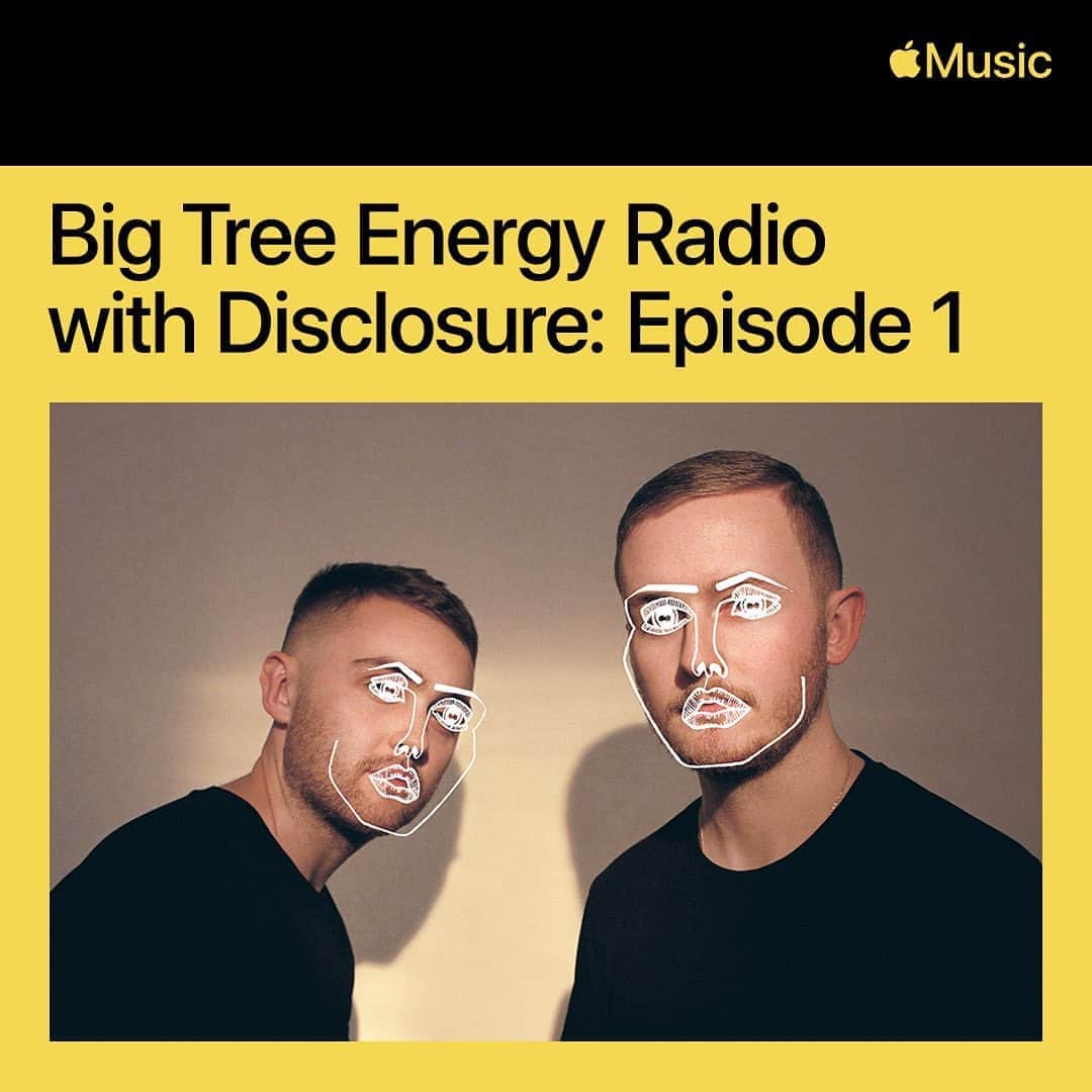 Disclosureさんのインスタグラム写真 - (DisclosureInstagram)「Excited to announce #BigTreeEnergy Radio 🌳 A three part series showcasing the genres and inspirations that informed our new album #ENERGY. Episode one goes out on @applemusic tomorrow at 10pm BST/ 2pm PT」8月21日 3時31分 - disclosure