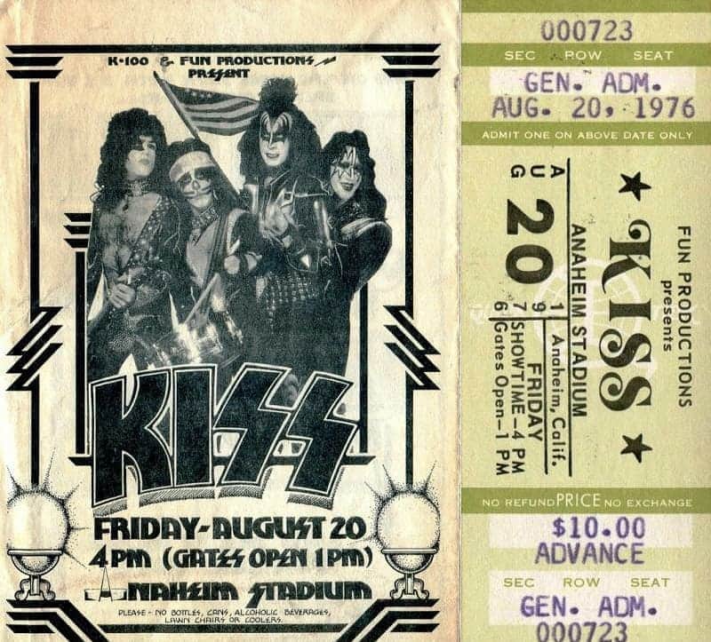 KISSさんのインスタグラム写真 - (KISSInstagram)「#KISSTORY - Aug. 20, 1976 - #KISS rocked over 42,000 fans at Anaheim Stadium. @tednugentofficial  and @bobseger opened the show.」8月21日 13時50分 - kissonline